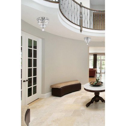 Elegant Flush Mount Light - Chrome, L 8" (V2528F8C-RC)