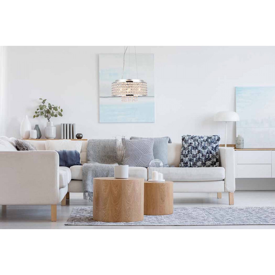 Elegant Pendant Light - Chrome, L 12" (V2914D12C-RC)