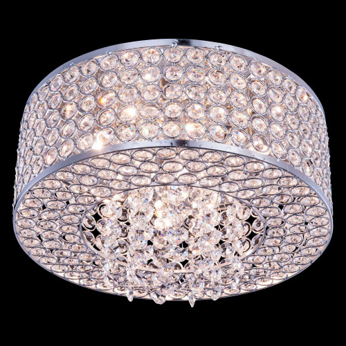 Elegant Flush Mount Light - Chrome, L 12" (V2914F12C-RC)