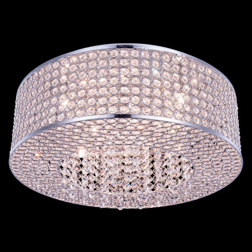 Elegant Flush Mount Light - Chrome, L 20" (V2914F20C-RC)