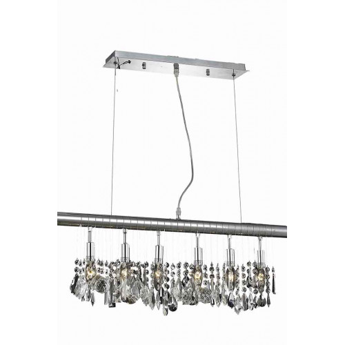 Elegant Chandelier - Chrome, L 30" (V3100D30C-RC)