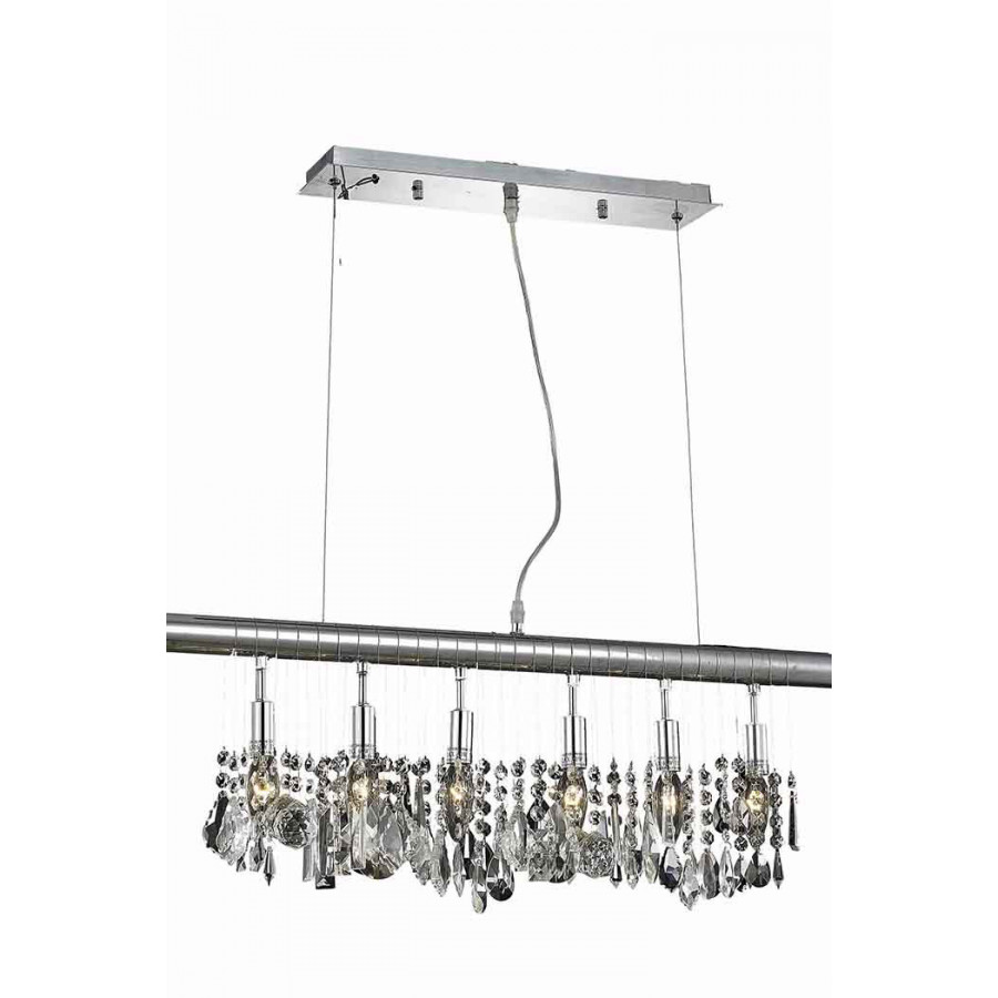 Elegant Chandelier - Chrome, L 30" (V3100D30C-RC)