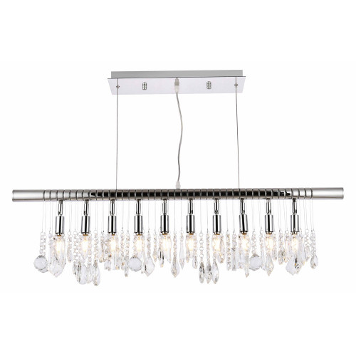 Elegant Chandelier - Chrome, L 40" (V3100D40C-RC)