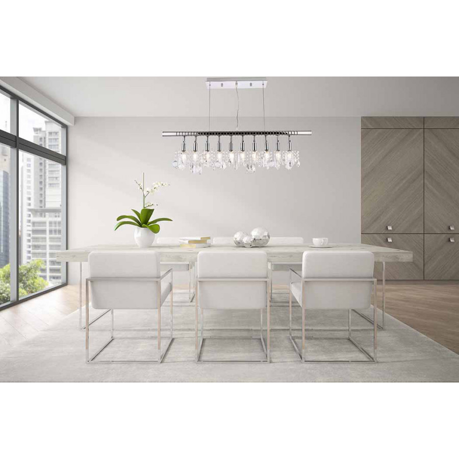 Elegant Chandelier - Chrome, L 40" (V3100D40C-RC)