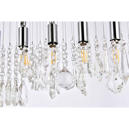 Elegant Chandelier - Chrome, L 40" (V3100D40C-RC)