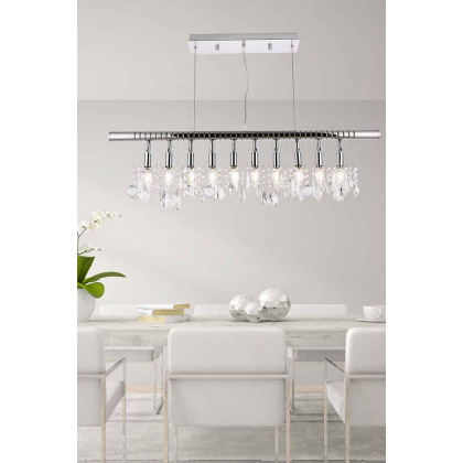 Elegant Chandelier - Chrome, L 40" (V3100D40C-RC)