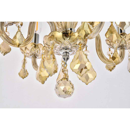 Elegant Pendant Light - Golden Teak (V7804D15GT-GT-RC)