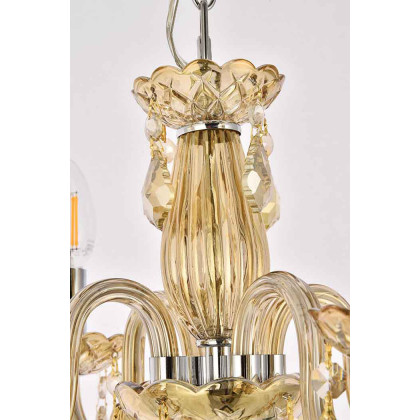 Elegant Pendant Light - Golden Teak (V7804D15GT-GT-RC)