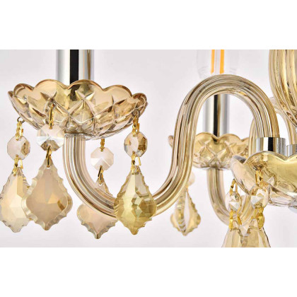 Elegant Pendant Light - Golden Teak (V7804D15GT-GT-RC)