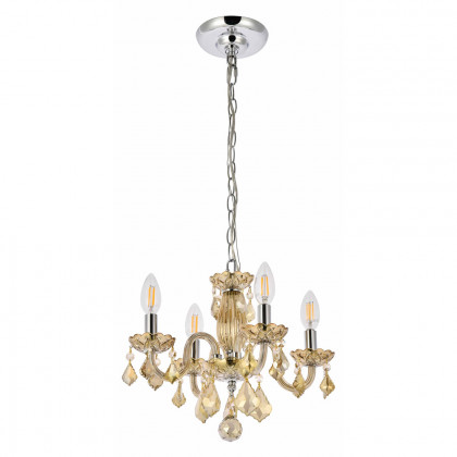 Elegant Pendant Light - Golden Teak (V7804D15GT-GT-RC)