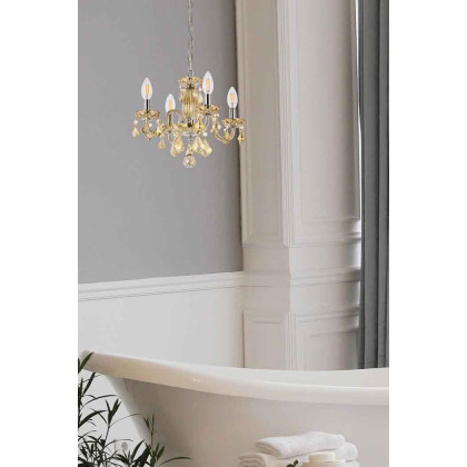 Elegant Pendant Light - Golden Teak (V7804D15GT-GT-RC)