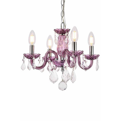 Elegant Pendant Light - Purple (V7804D15PE-RC)
