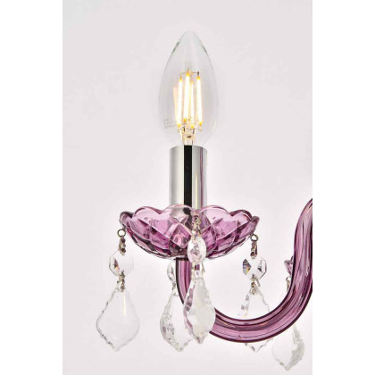 Elegant Pendant Light - Purple (V7804D15PE-RC)