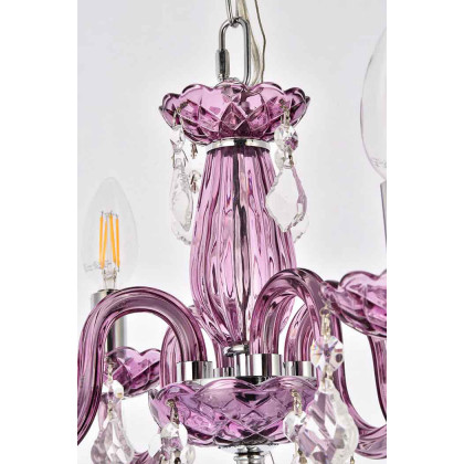 Elegant Pendant Light - Purple (V7804D15PE-RC)