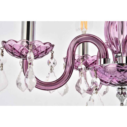 Elegant Pendant Light - Purple (V7804D15PE-RC)