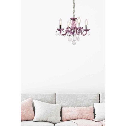 Elegant Pendant Light - Purple (V7804D15PE-RC)