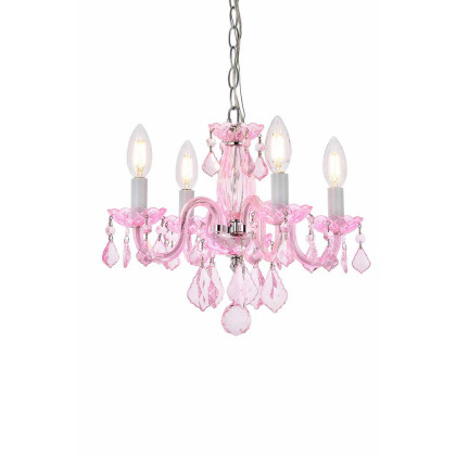 Elegant Pendant Light - Pink/Rosaline (V7804D15PK-RO-RC)