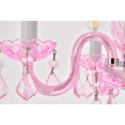 Elegant Pendant Light - Pink/Rosaline (V7804D15PK-RO-RC)