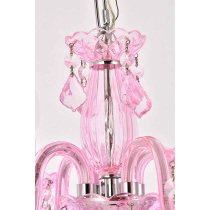 Elegant Pendant Light - Pink/Rosaline (V7804D15PK-RO-RC)