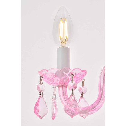Elegant Pendant Light - Pink/Rosaline (V7804D15PK-RO-RC)