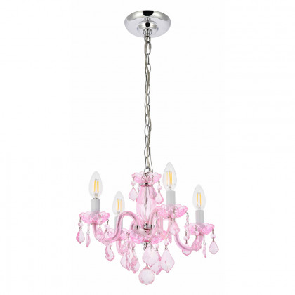 Elegant Pendant Light - Pink/Rosaline (V7804D15PK-RO-RC)