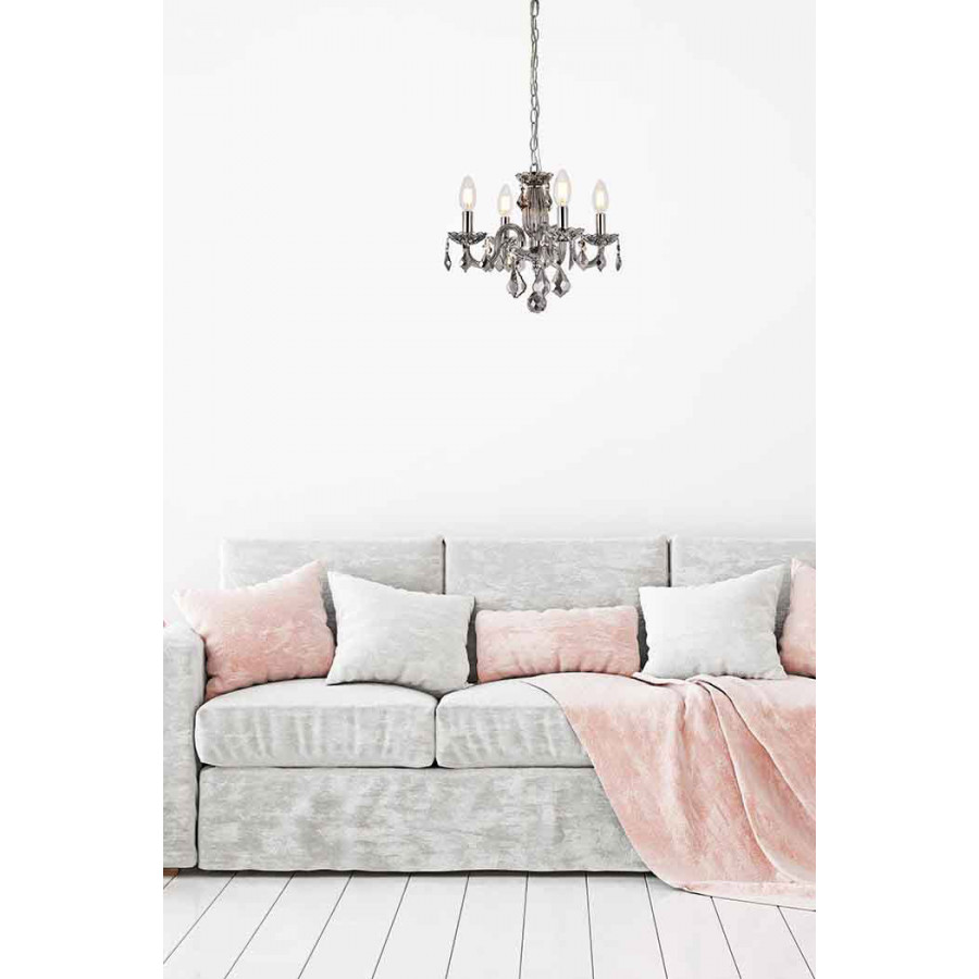 Elegant Pendant Light - Silver Shade (V7804D15SS-SS-RC)