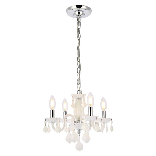 Elegant Pendant Light - White (V7804D15WH-WH-RC)