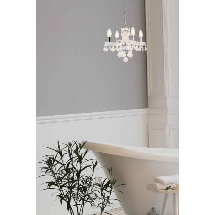 Elegant Pendant Light - White (V7804D15WH-WH-RC)