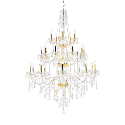Elegant Chandelier - Gold/RC (V7825G43G-RC)