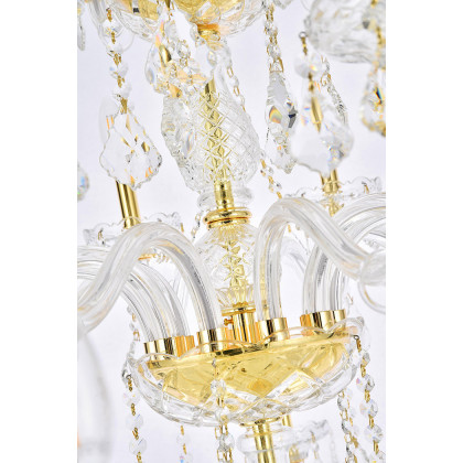Elegant Chandelier - Gold/RC (V7825G43G-RC)