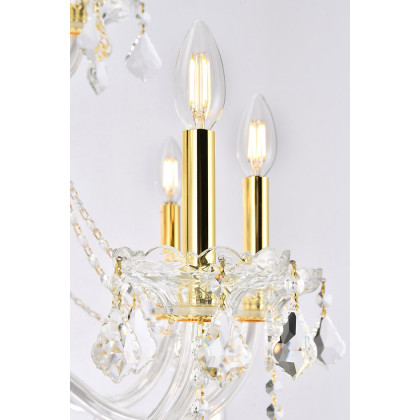 Elegant Chandelier - Gold/RC (V7825G43G-RC)
