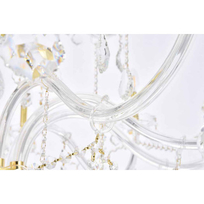Elegant Chandelier - Gold/RC (V7825G43G-RC)