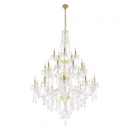 Elegant Chandelier - Gold/RC (V7825G43G-RC)
