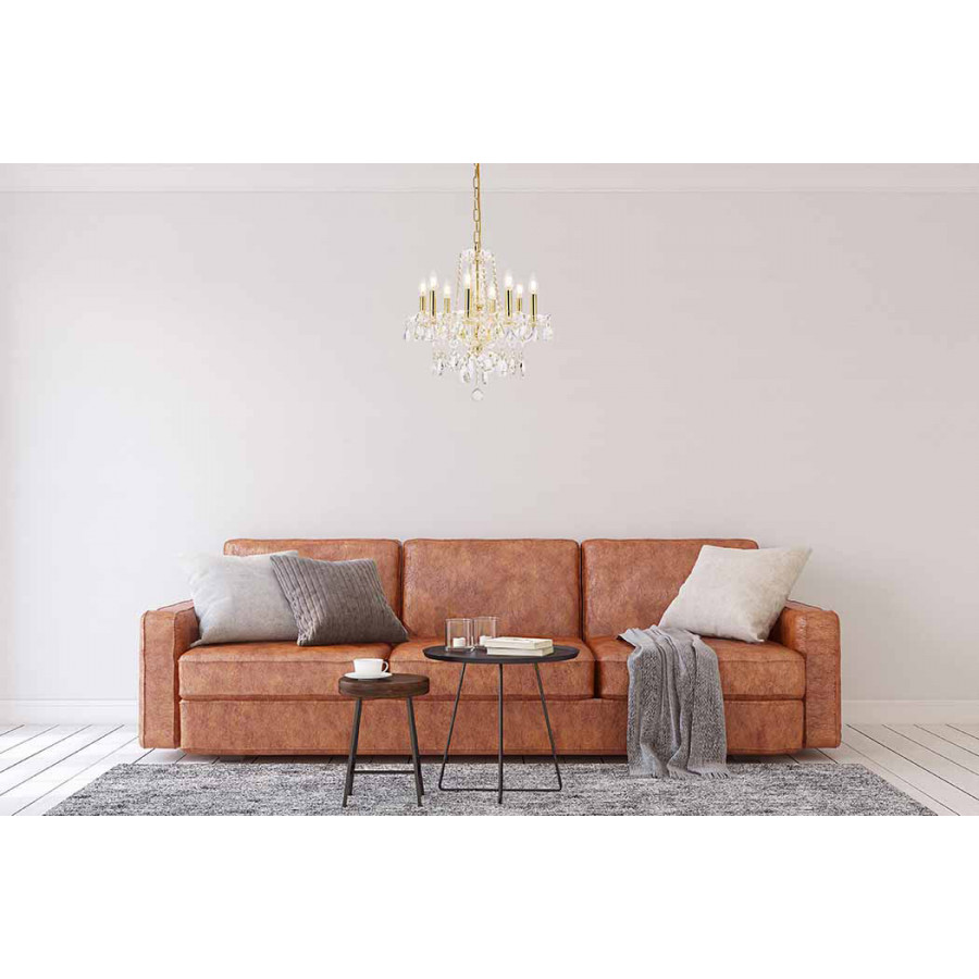 Elegant Chandelier - Gold (V7838D20G-RC)