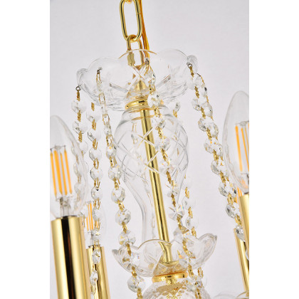 Elegant Chandelier - Gold (V7838D20G-RC)