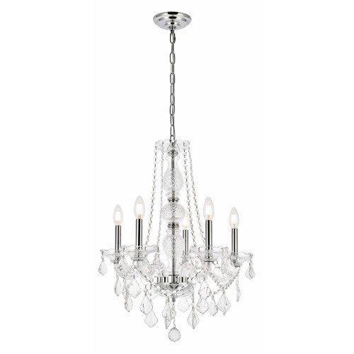Elegant Chandelier - Chrome, L 21" (V7855D21C-RC)