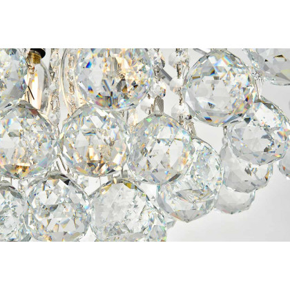 Elegant Flush Mount Light - Chrome, L 16" (V8000F16C-RC)