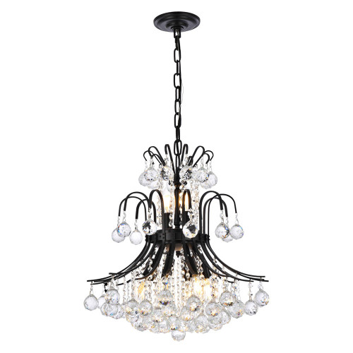 Elegant Pendant Light - Black, L 19" (V8001D19BK-RC)