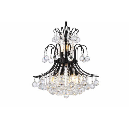 Elegant Pendant Light - Black, L 19" (V8001D19BK-RC)