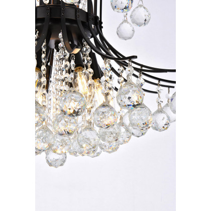 Elegant Pendant Light - Black, L 19" (V8001D19BK-RC)