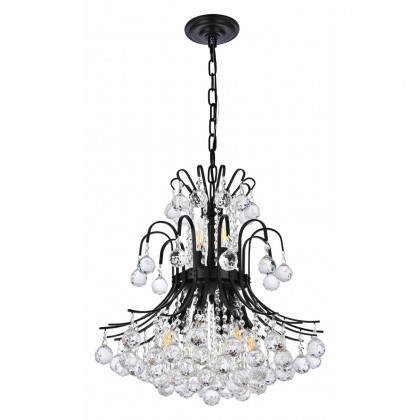 Elegant Pendant Light - Black, L 19" (V8001D19BK-RC)
