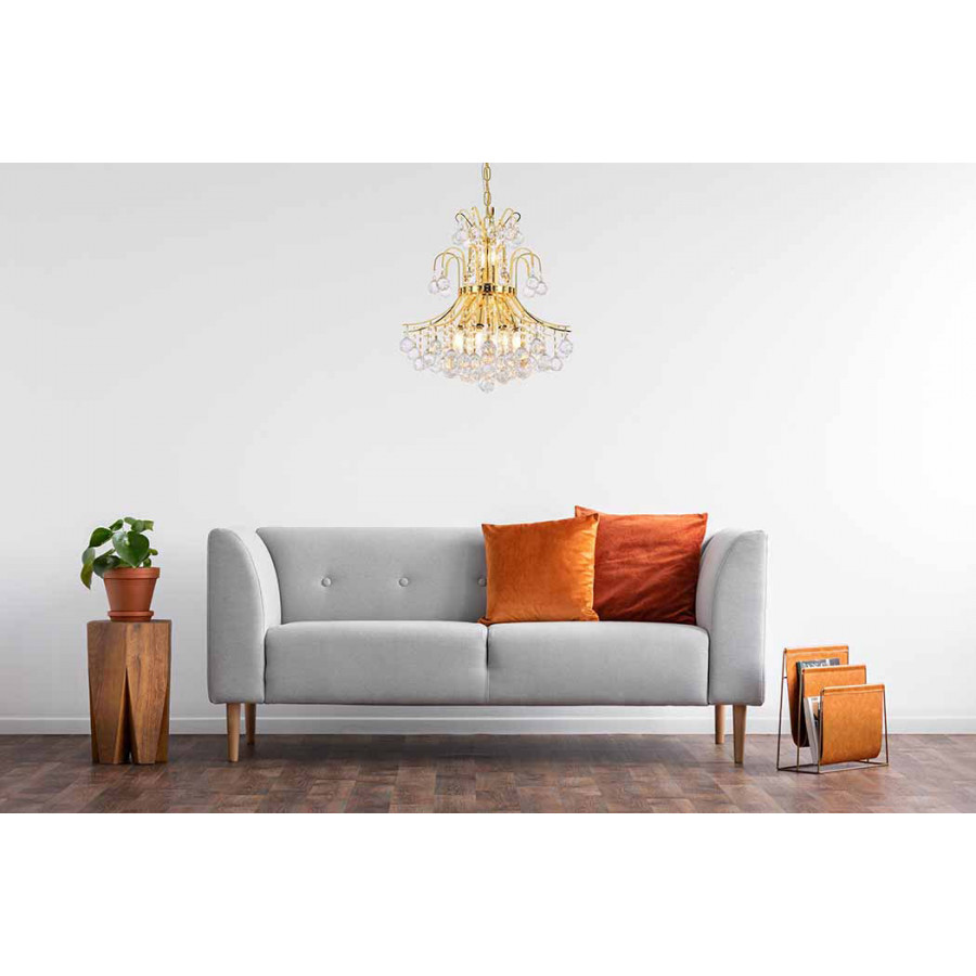 Elegant Pendant Light - Gold, L 19" (V8001D19G-RC)
