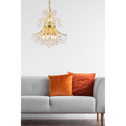 Elegant Pendant Light - Gold, L 19" (V8001D19G-RC)