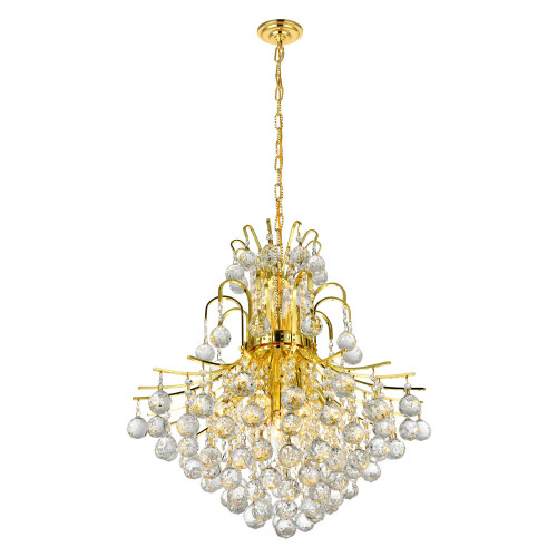 Elegant Pendant Light - Gold, L 22" (V8002D22G-RC)