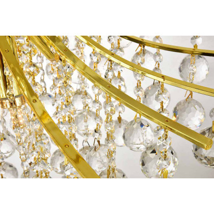 Elegant Pendant Light - Gold, L 22" (V8002D22G-RC)
