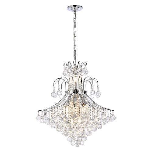 Elegant Pendant Light - Chrome, L 25" (V8003D25C-RC)