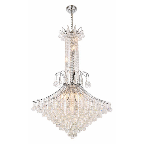 Elegant Chandelier - Chrome, L 35" (V8006G35C-RC)