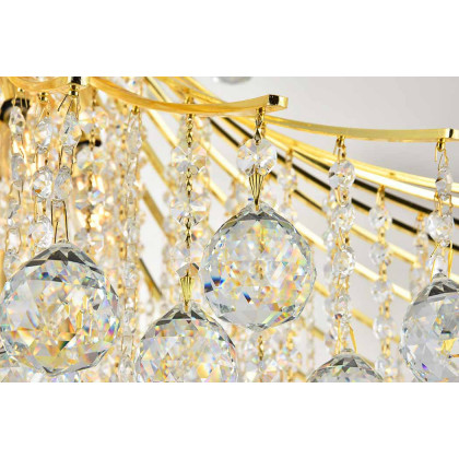 Elegant Chandelier - Gold/EC, L 35" (V8006G35G-EC)