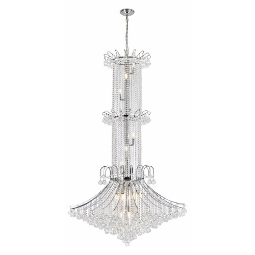 Elegant Chandelier - Chrome, L 44" (V8008G44C-RC)