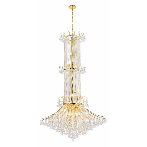 Elegant Chandelier - Gold, L 44" (V8008G44G-RC)
